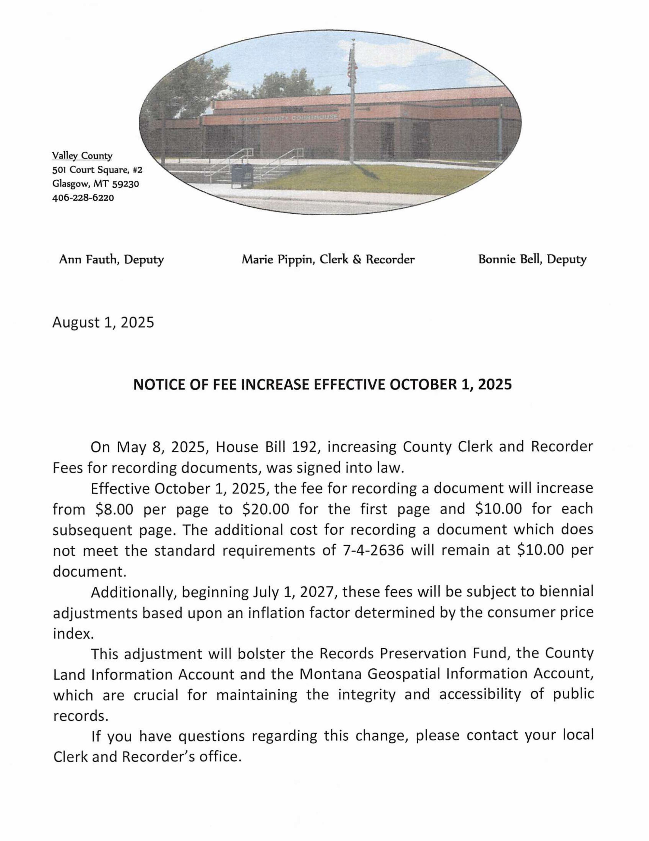 Recording rates  10-1-2025