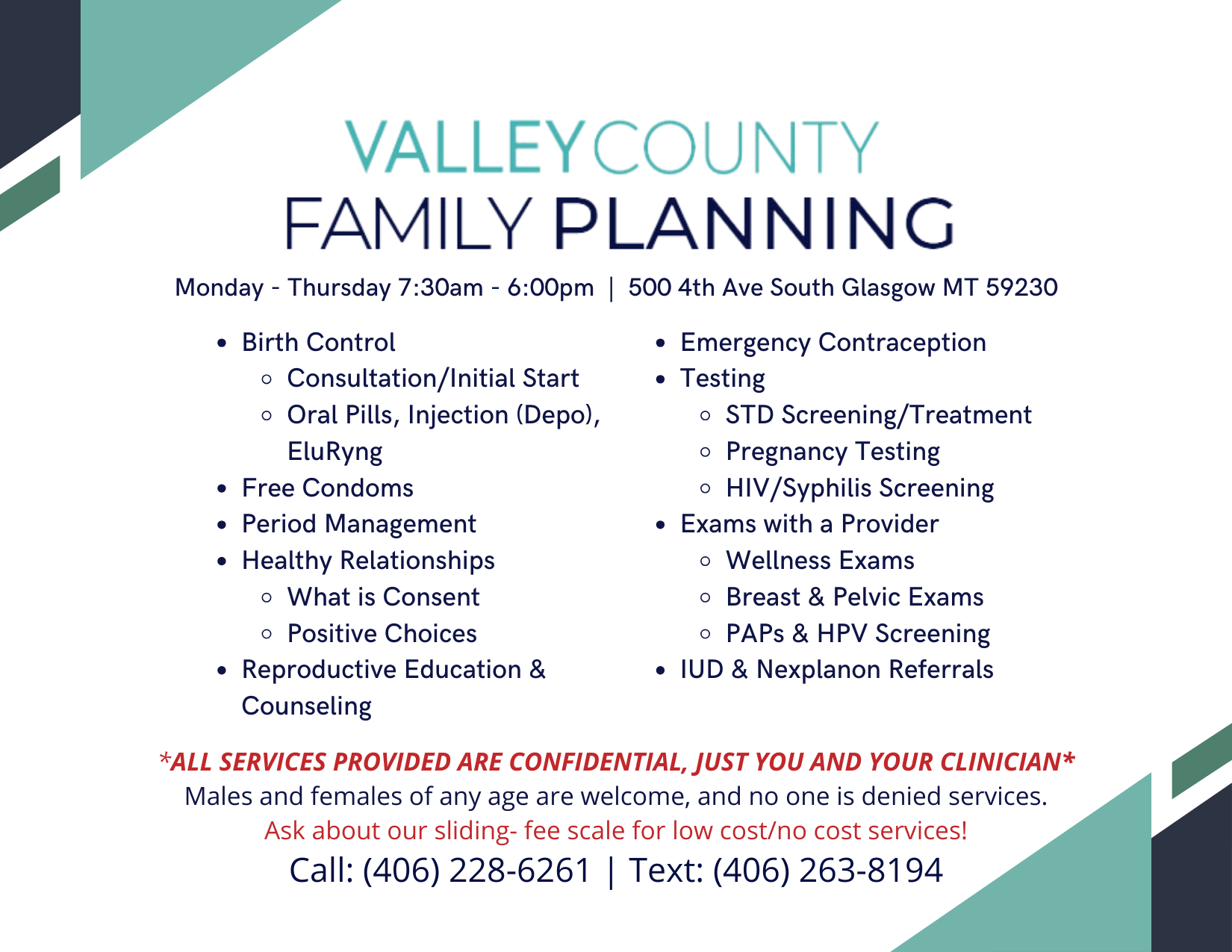 FP Half Sheet Services